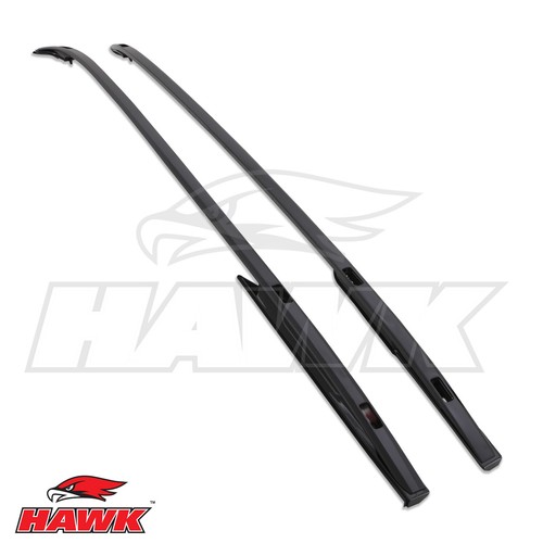 Aluminium black roof rails - aluminium,
