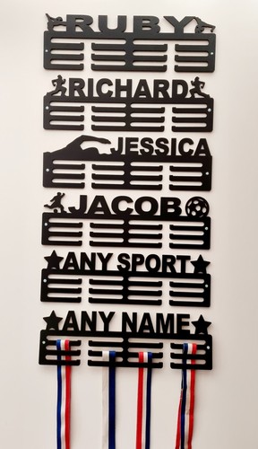 Personalised medal hanger - personalised,