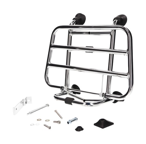 Chrome front luggage rack - chrome,