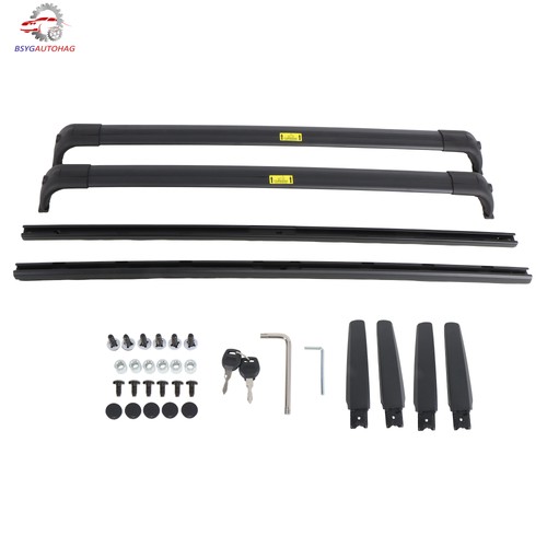 Black roof rack cross - black,