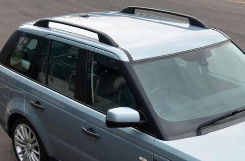 Black aluminium roof rack - aluminium,