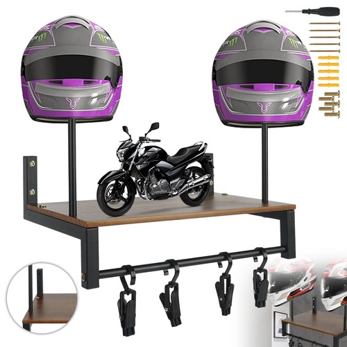 Wall mounted helmet rack - wall, 20kg